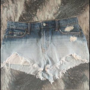 Gilly Hicks. Ombre denim shorts. Size 8
